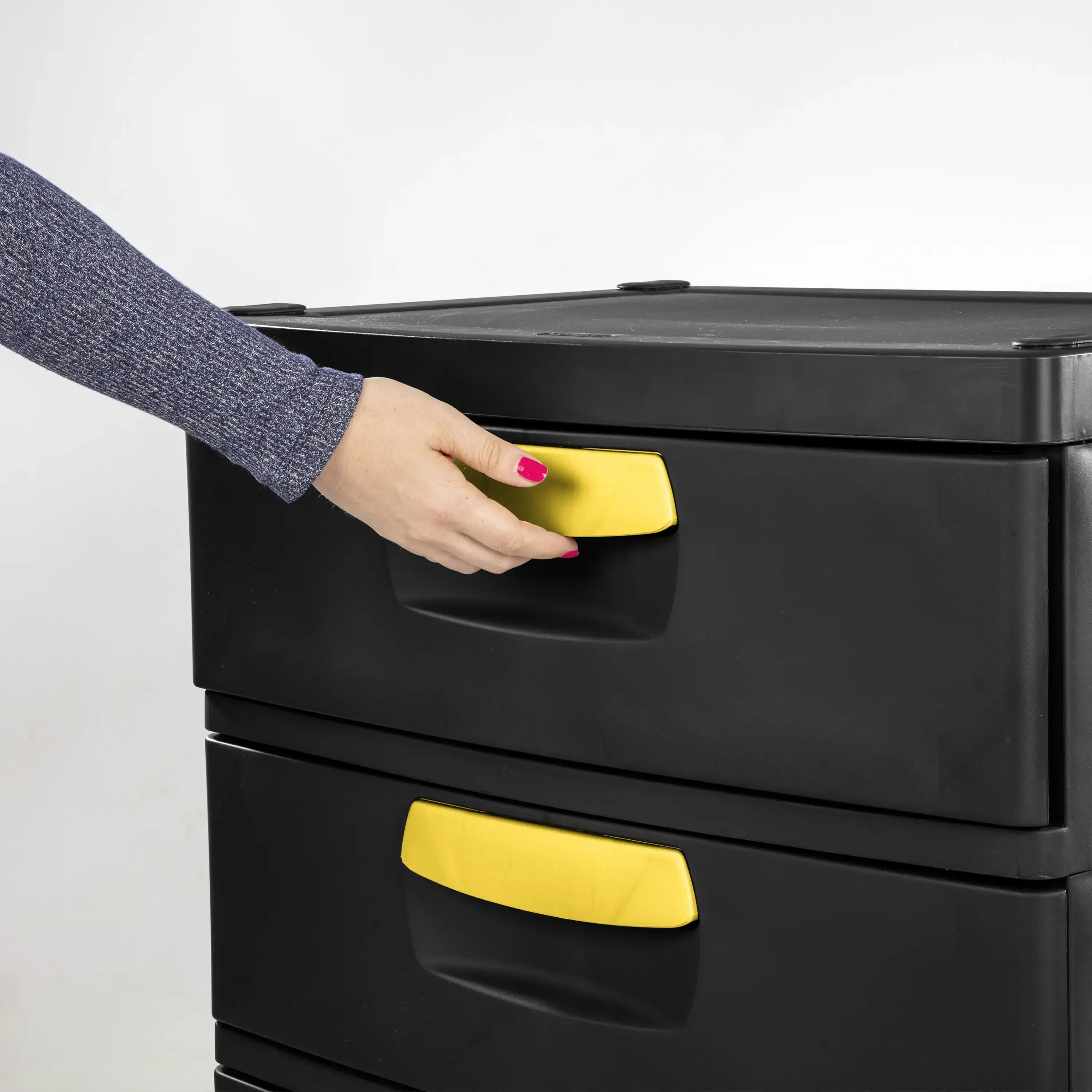 Sterilite 4 Drawer Unit Plastic Black 25.62 X 19.25 X 35.75 Inches  Storage Drawers  Organizer Cabinet Organizer