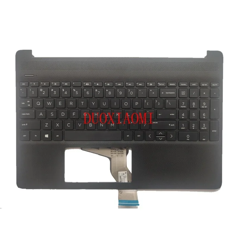 Teclado sin retroiluminación para HP 15-EF 15-dy, cubierta para reposabrazos, color negro, nuevo, L89859-001