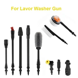 Car Wash Rotating Round brush Long Brush Hub brush 360 Rotary Spray Extended Lotus Turbine nozzle Adapter for Lavor Karche Gun