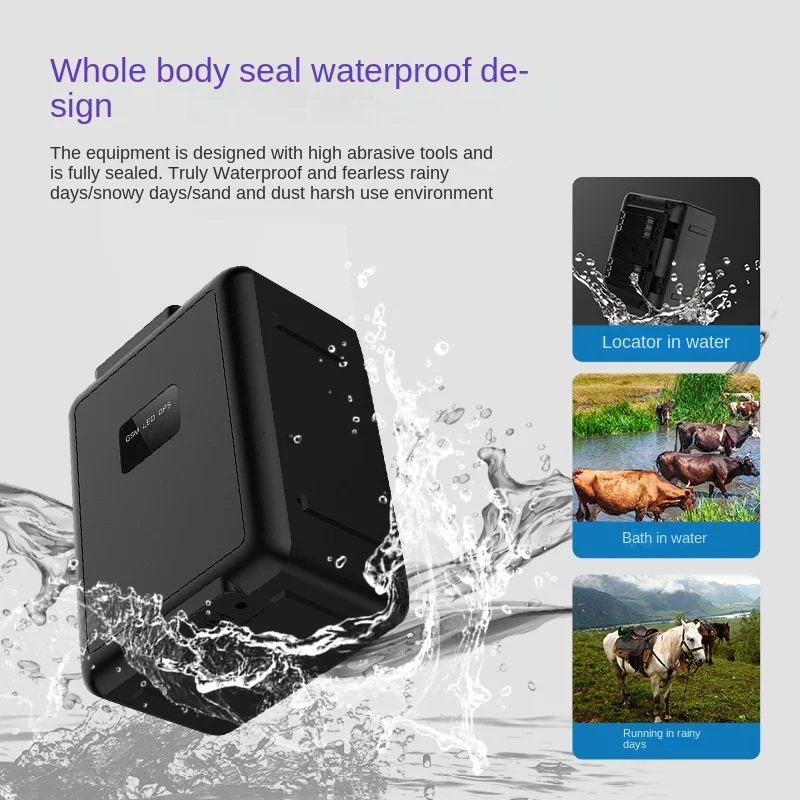 4G gps livestock locator tracker waterproof cattle and sheep electronic positioning tracker Waterproof grade IP67 90days tracker