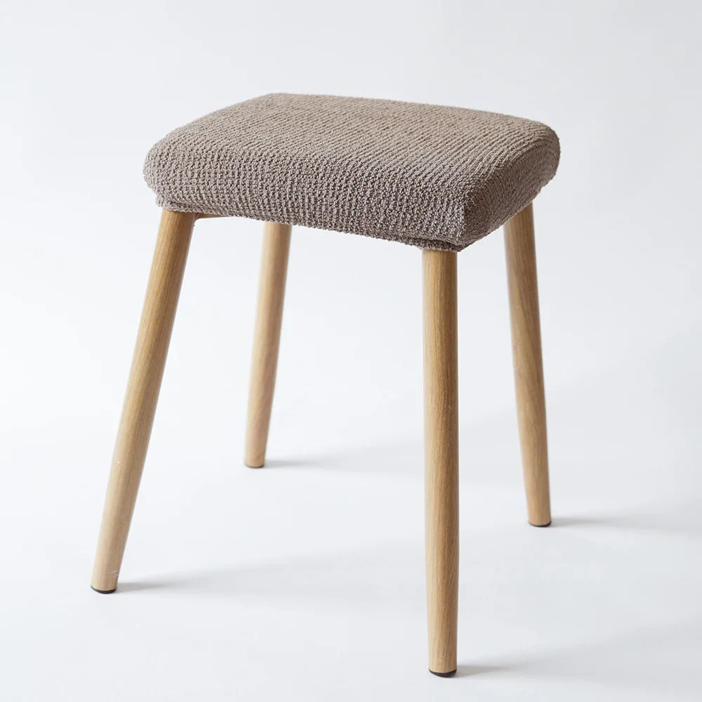 JHWarmo Square Stool Chair Cover Home Cotton Elastic Square Living Room Protective Stool Covers Wood Chair Dust Protection Cover