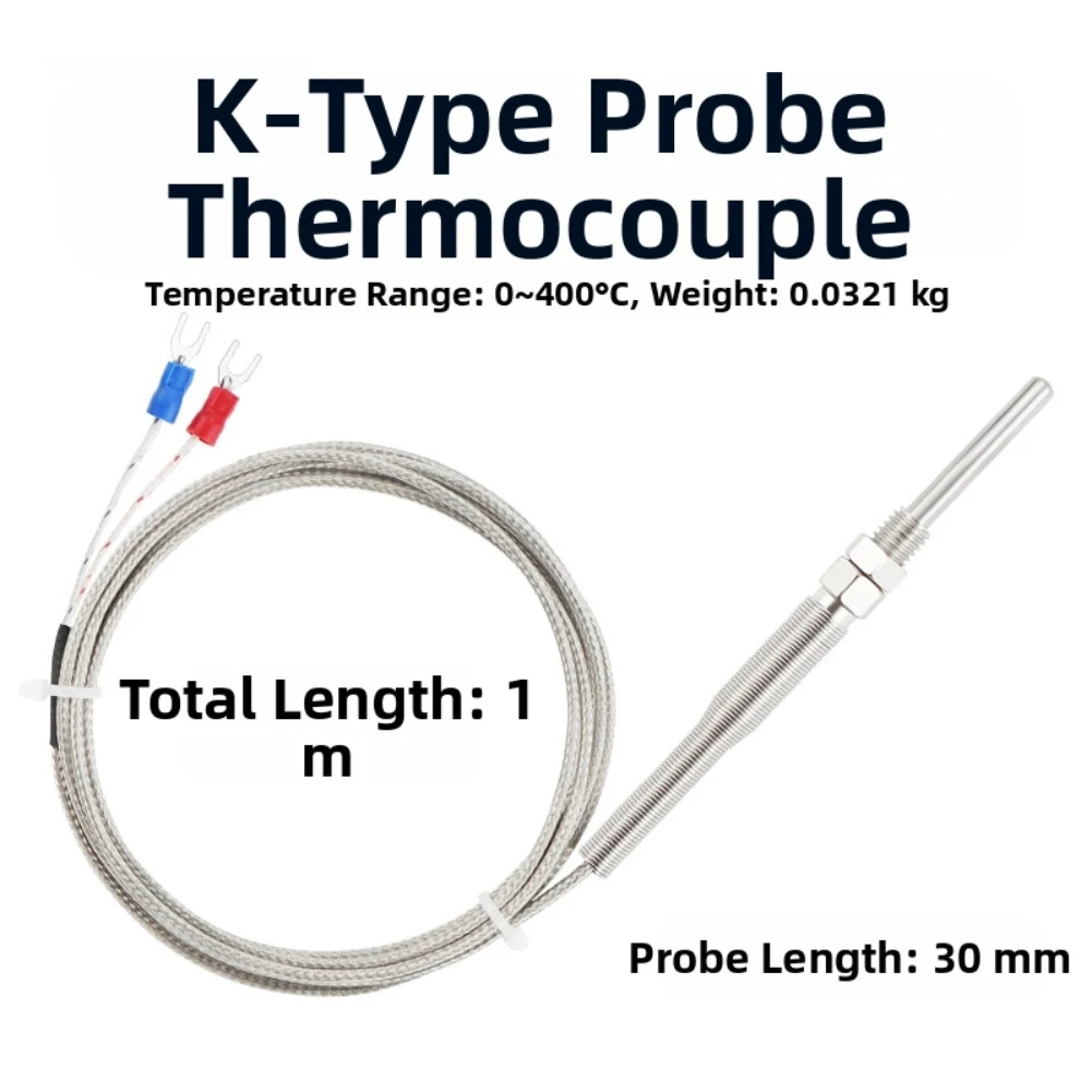 KType Thermocouple Probe Stainless Steel for Accurate and Quick Temperature Readings in Plastic Machinery Systems