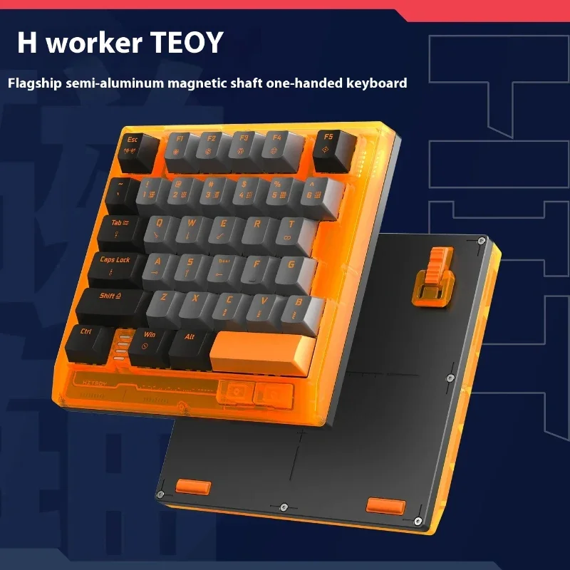 HITBOY HK35 لوحة المفاتيح الميكانيكية 8K هرتز التبديل المغناطيسي السلكية 35 مفاتيح الزناد السريع 0.005 مللي متر Esports لوحة مفاتيح الألعاب RBG ويندوز ماك #2