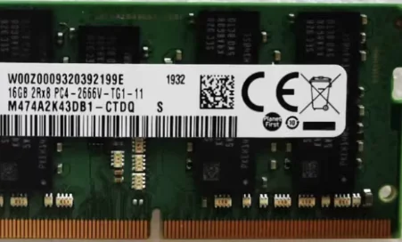 For M474A2K43DB1-CTDQ 16G 2RX8 PC4-2666V ECC SDOIMM M474A2K43DB1-CTD  16GB