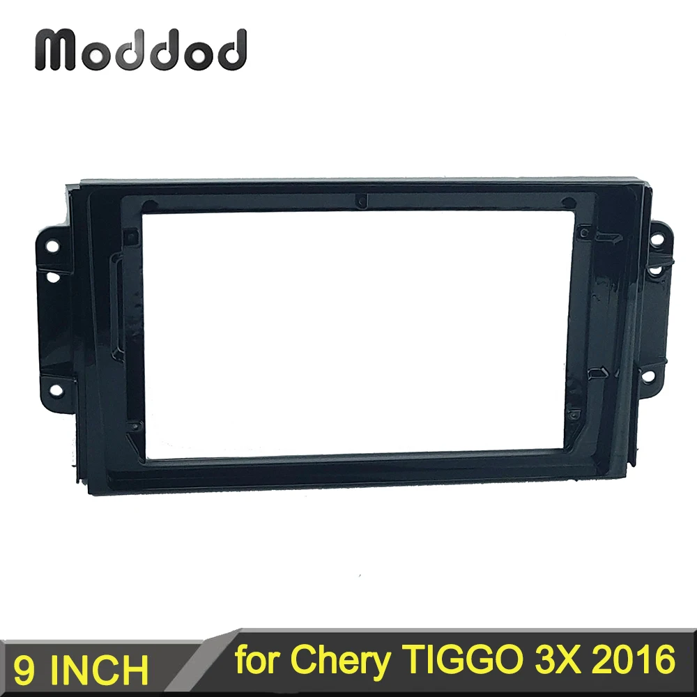 

Doubl 2 Din Radio Frame for CHERY TIGGO 3X 2016 Stereo GPS Player Install Panel Dash Mount Kit Faceplates Audio Fascia Bezel