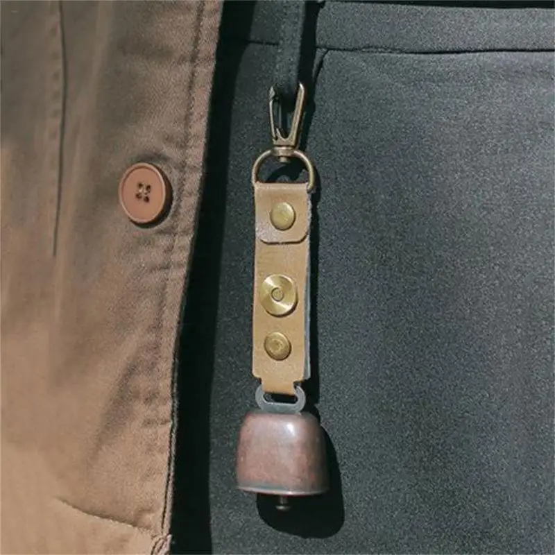 77JB Chuông kim loại ngoài trời Nhắc nhở trang sức Keychain cho việc đi bộ cắm trại đi bộ