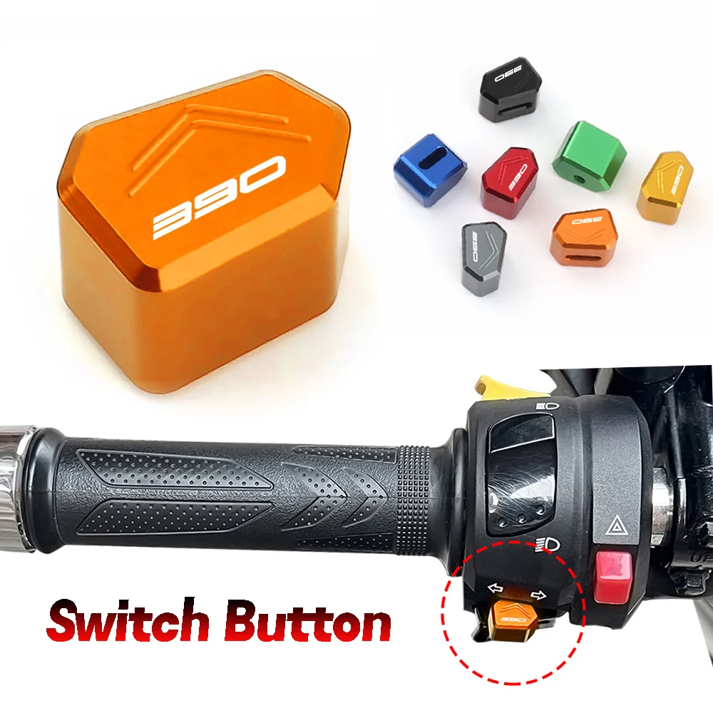 NEW Motorcycle Accessories For KTM 390 790 890 DUKE ADV  7 Colors CNC Aluminium Switch Button Turn Signal Switch Key Cap