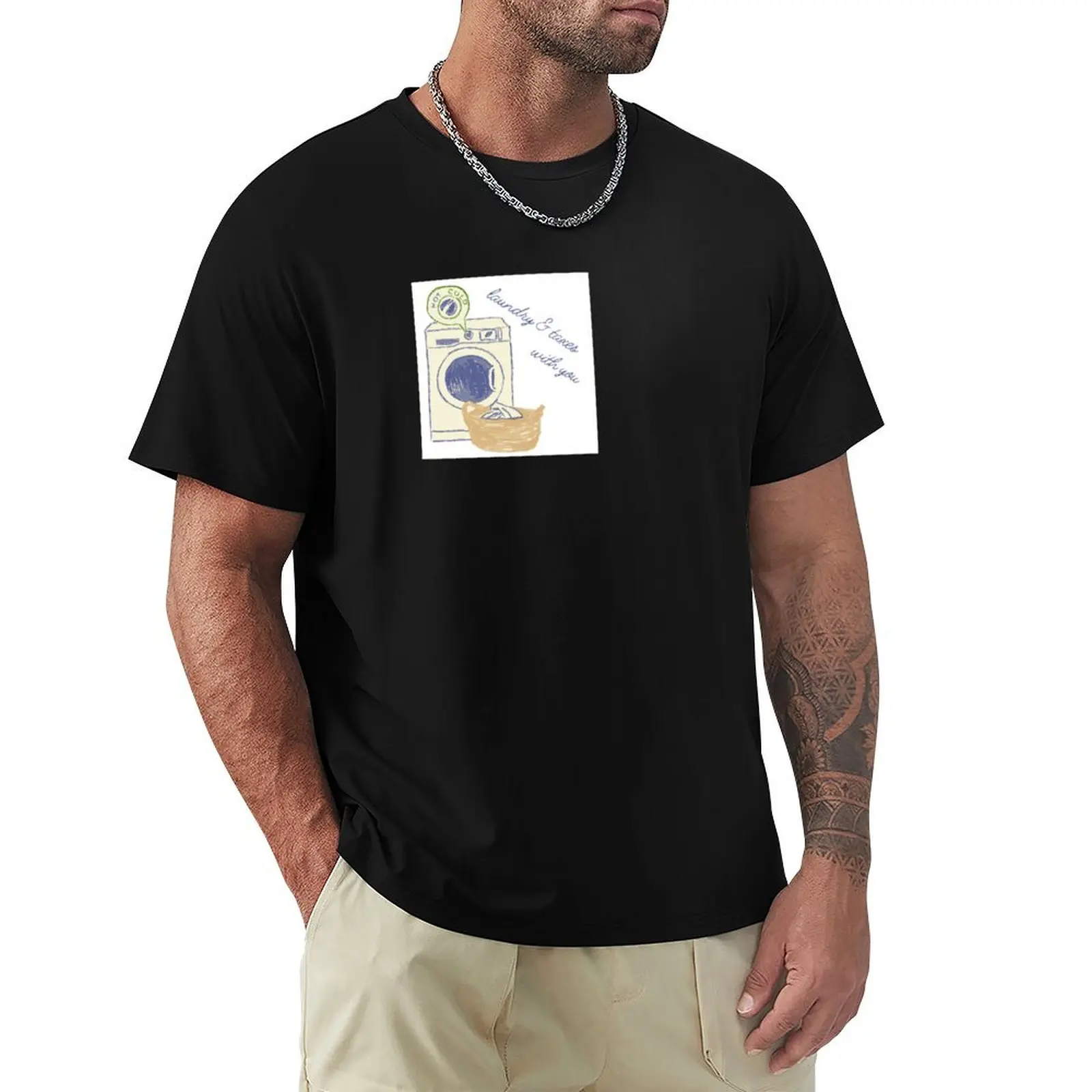 Everything everywhere all at once laundry and taxes T-Shirt Water Resistant Casual T-Shirt