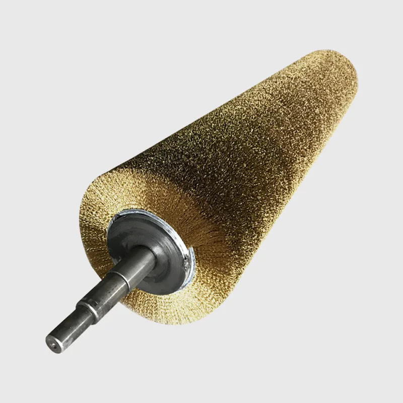 

Industrial roller copper wire brush derusting brush steel wire brush grinding derusting brush pipeline