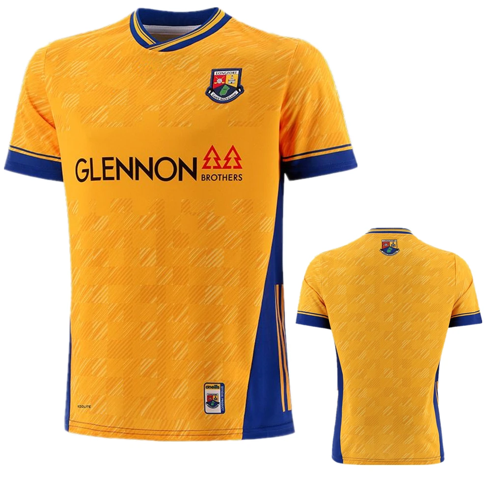 nova camisa GAA 2025 Longford Irlanda camisas gaa t-shrt