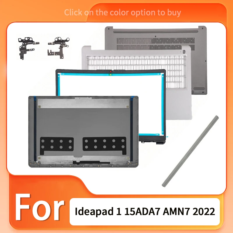 Silver New For Ideapad 1 15ADA7 AMN7 2022 Laptop LCD Back Cover Front Hingecover Palmrest Keyboard Lower Bottom Case Housing