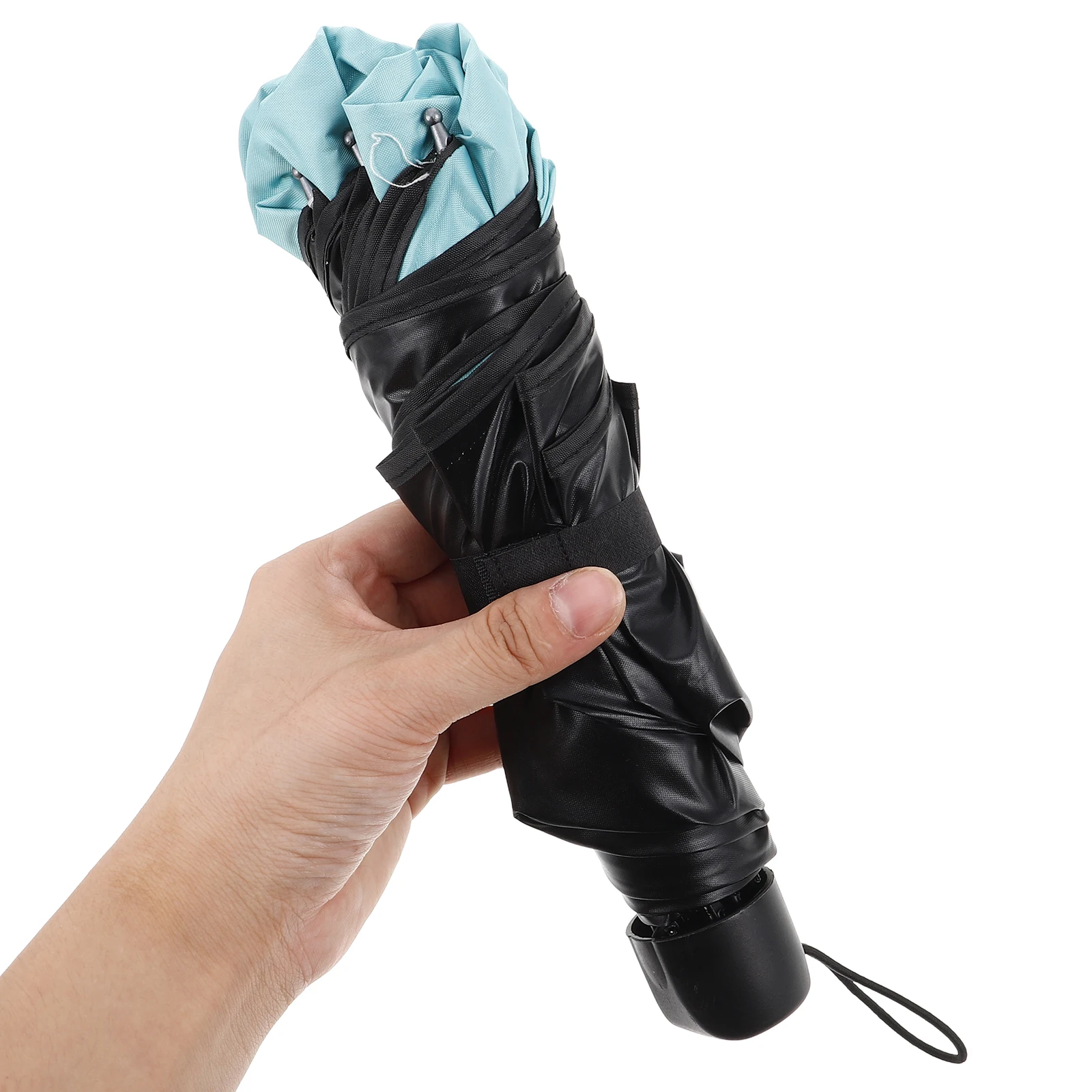 

UV Proof Sun Umbrella Mint Green Color Changing Portable Compact Black Glue Coating UV Protection Large Rain Umbrella Heavy Duty