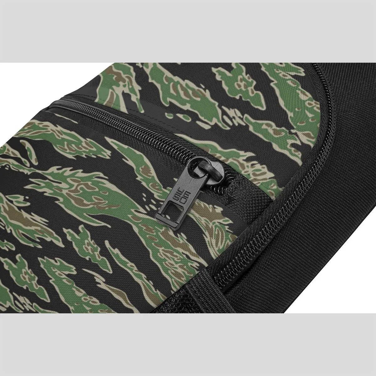 Tiger Stripe Camouflage Military Camo Chest Bag Men Sling Crossbody Backpack Chest Bag Traveling Hiking Daypack Shoulder Bag