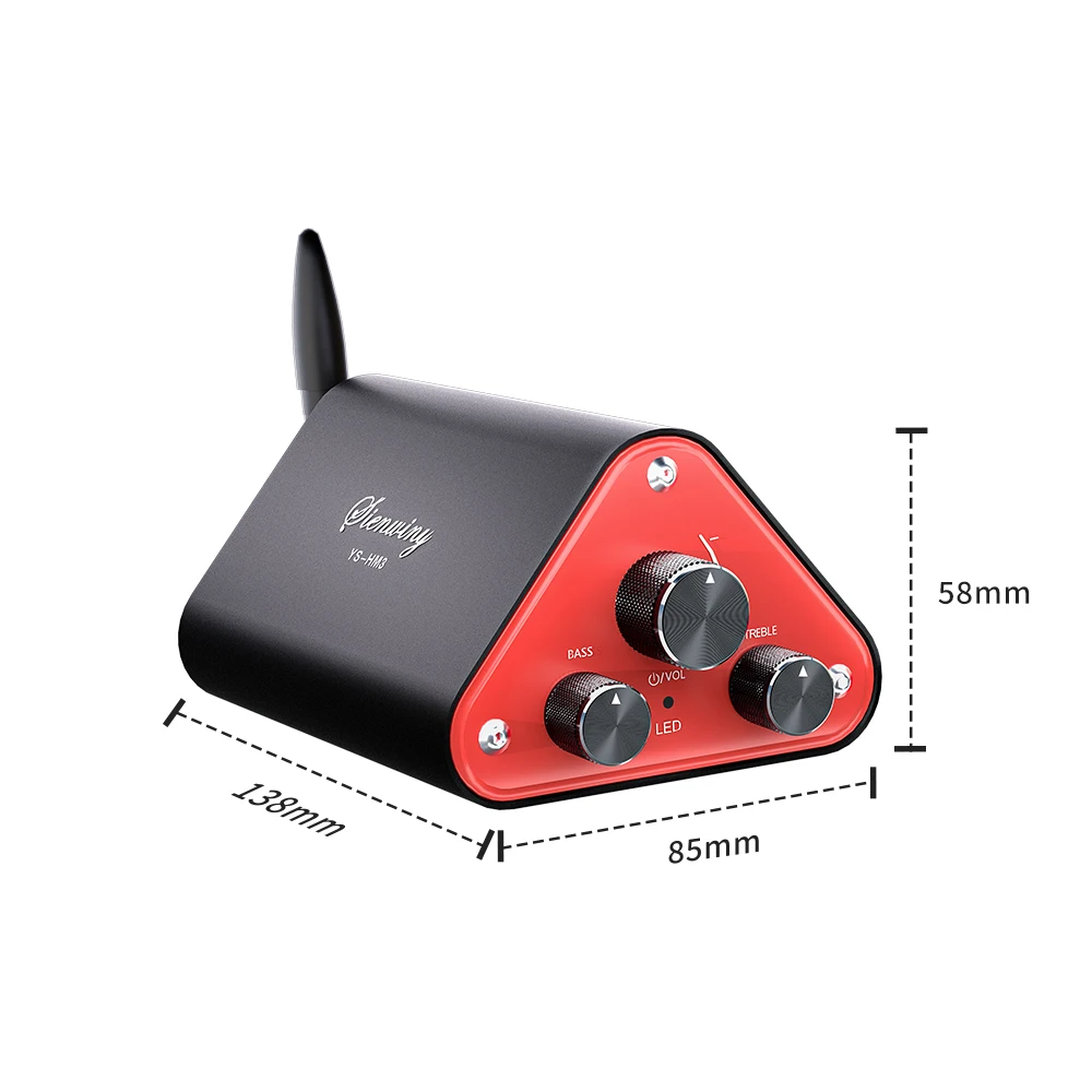 YS-HM3 amplificador digital estéreo hifi2.0 ne5532 amplificador operacional duplo ultra-baixa distorção bluetooth 5.4/disco u/aux tpa3116