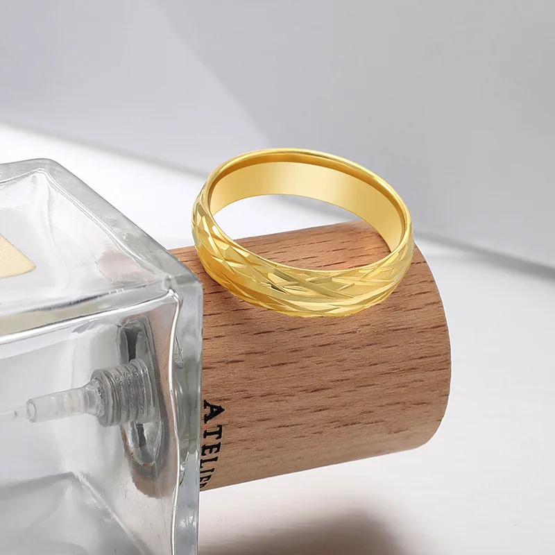 Personality Gothic Lace Rings For Women Stainless Steel Ring Men Luxury Brand Wedding Ring Men Jewelry