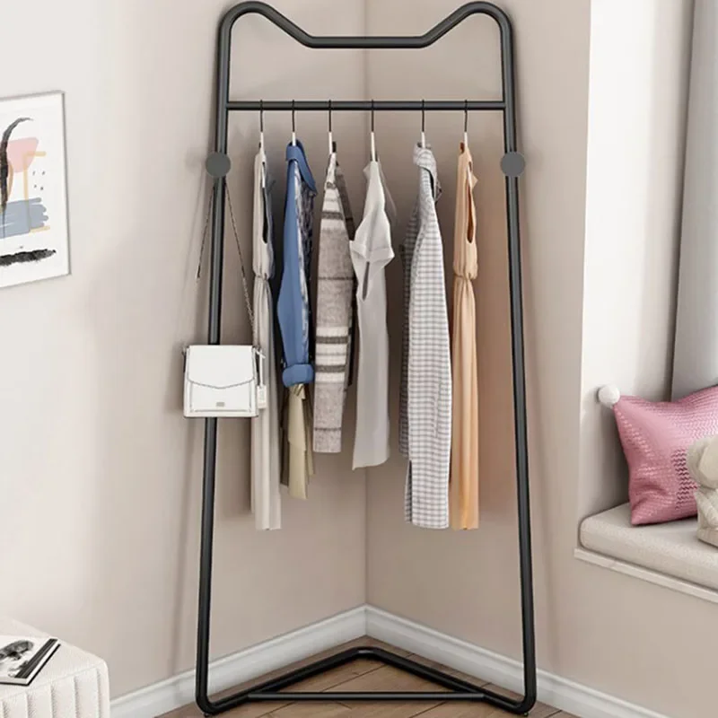 Minimalist Aesthetic Clothes Rack Place Saving Detachable Standing Coat Rack Hanger Bedroom Perchero De Pie Nordic Furniture