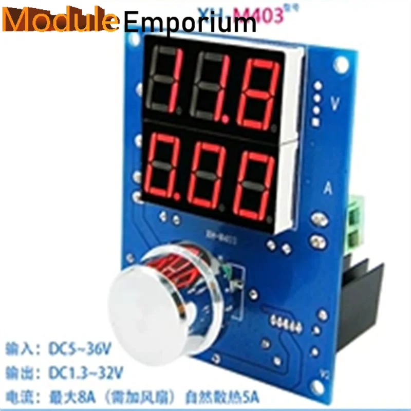 XH-M403 digital voltage and current regulator module XL4016 High power 8A DC regulator board 12V24V Factory sales 2LED