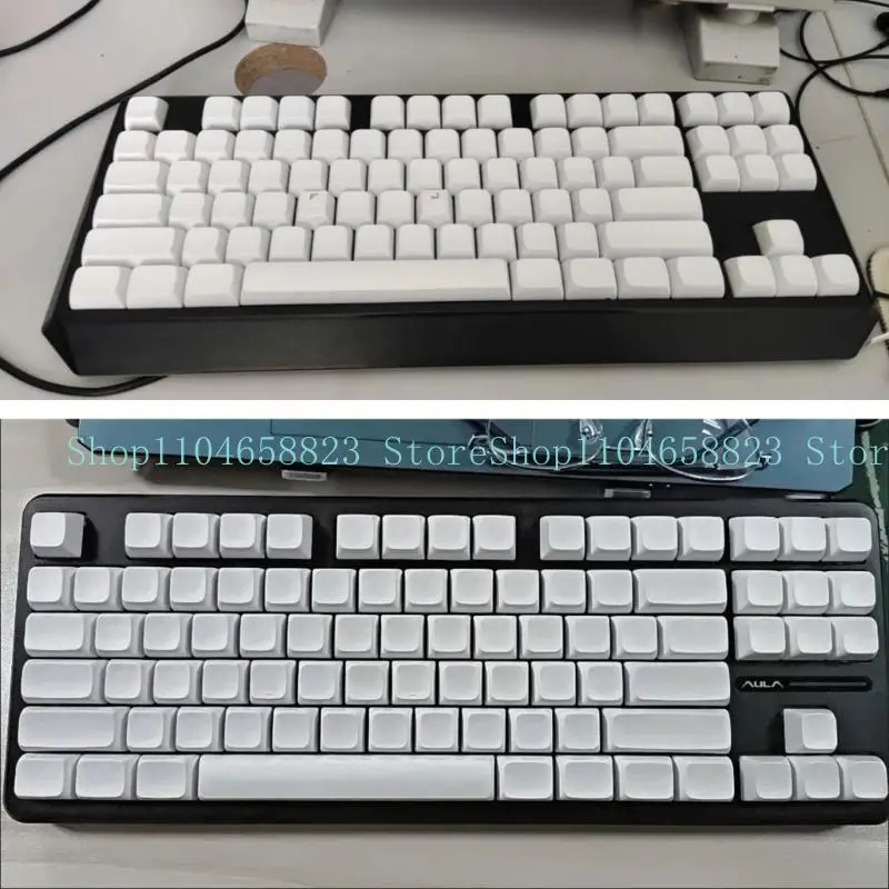 

87 клавиш PBT Keycap XDA Profile, не гравировка, пустая крышка для ключей, уникальная кнопка с персонажем для механических клавиатур