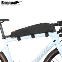 Rhinowalk-bolsa para tubo superior de bicicleta, bolsa para cuadro frontal repelente al agua para ciclismo de montaña y bicicleta de carretera con longitud de cuadro más grande de 18 pulgadas o