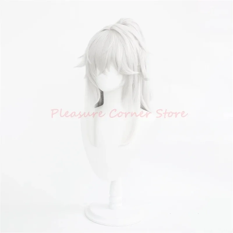 111 www لعبة مع ذيل حصان جينغيوان هونكاي ستار ريل باروكة كوسبلاي فضي أبيض جينغ يوان دبليو