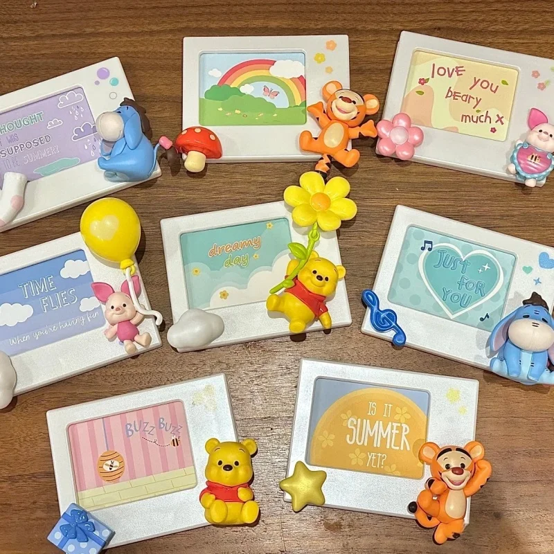 

Оригинальная загадочная коробка Винни-Пух Polaroid, фоторамка серии Kawaii, милая глухая коробка, наклейка на холодильник, подарок на день рождения для девочек