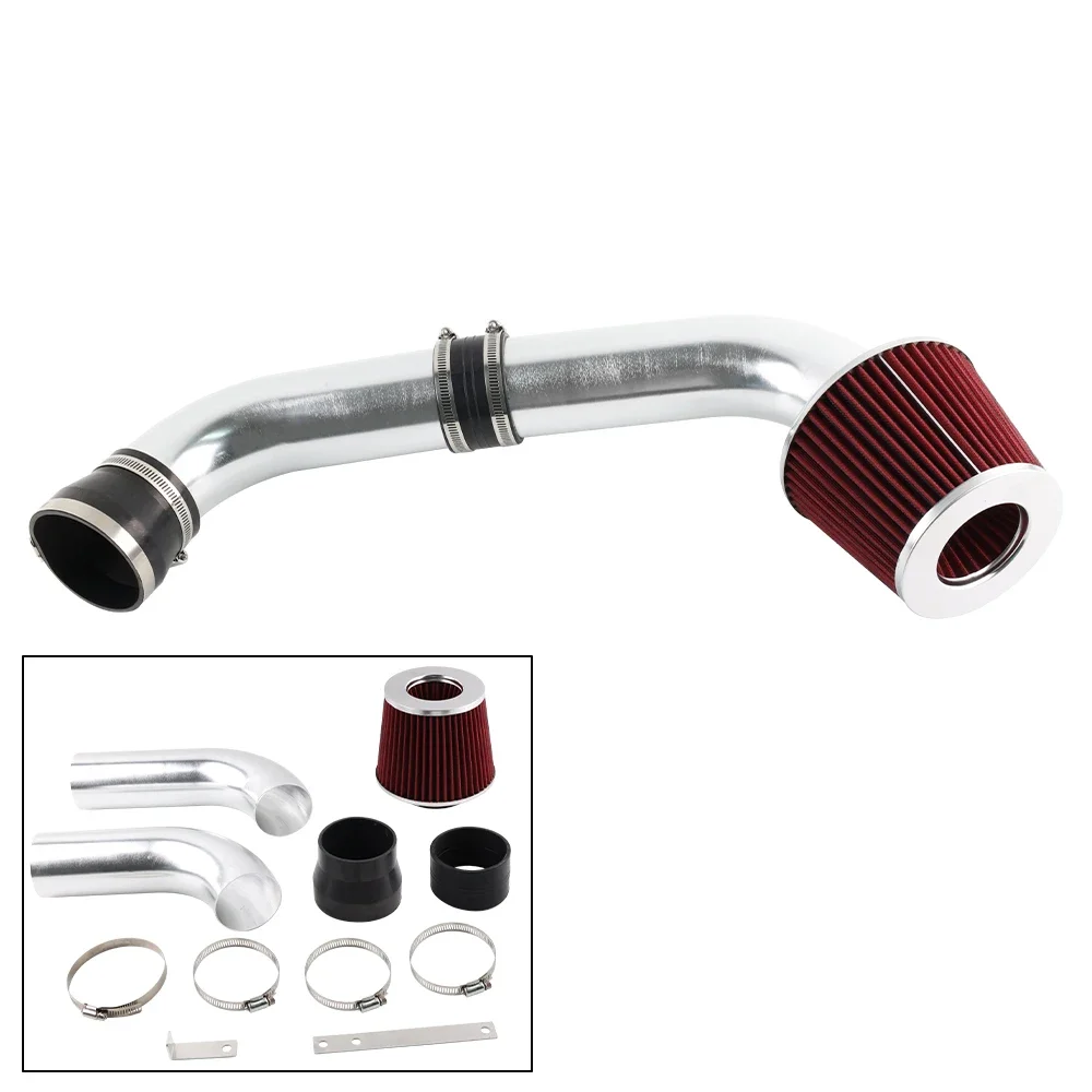 Red Cold Air Intake System Kit with Filter For 99-05 BMW E46 323/325/328/330 I6 Engine Automotive Modification Parts