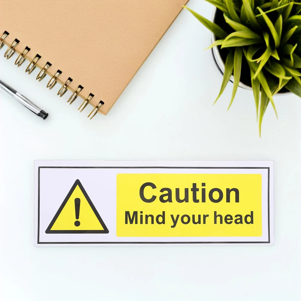 

2 шт. наклейки для идентификации безопасности, прозрачный прочный полипропиленовый материал, водостойкий, маслостойкий для промышленного оборудования, предупреждающий знак