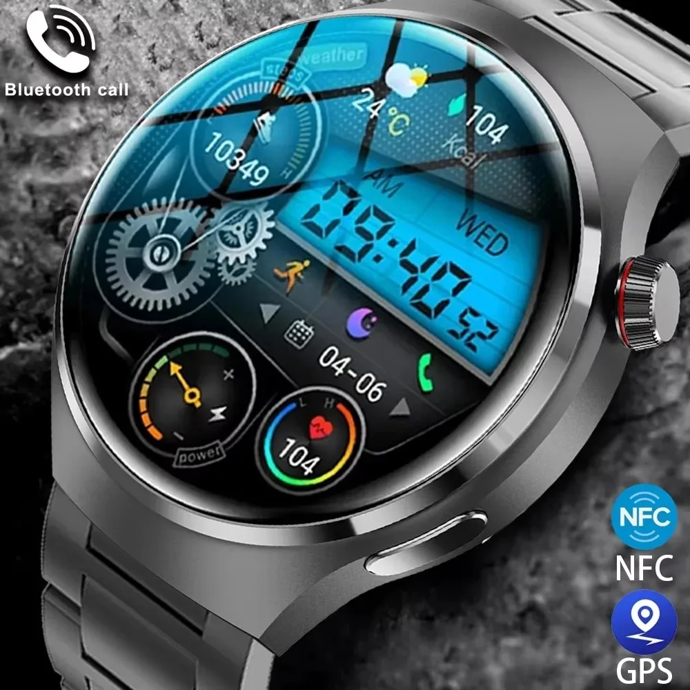 2025 New Bluetooth Call Smart Watch Men For Xiaomi IP68 Waterproof GPS Sports  AMOLED HD Large Screen Heart Rate NFC Watch Gift