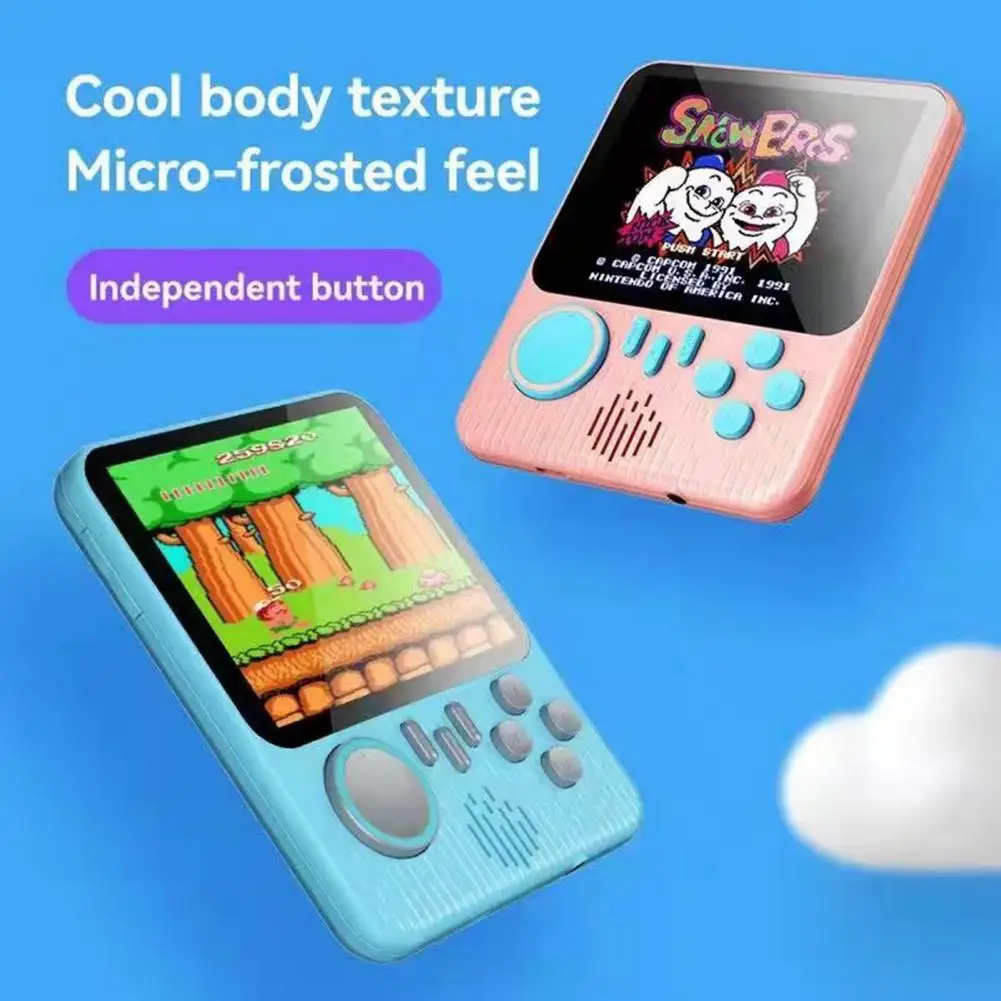 G7 المدمج في 666 لعبة معكرون اللون المحمولة ريترو لعبة فيديو وحدة التحكم للسفر #2