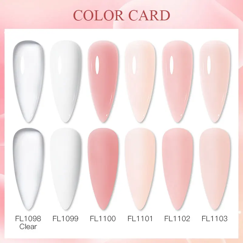 8ml Quick Extension Nail Ge Nude Clear White Pink Jelly Builder Gel Soak Off UV LED Gel For Nail Extension DIY Manicure Supplies