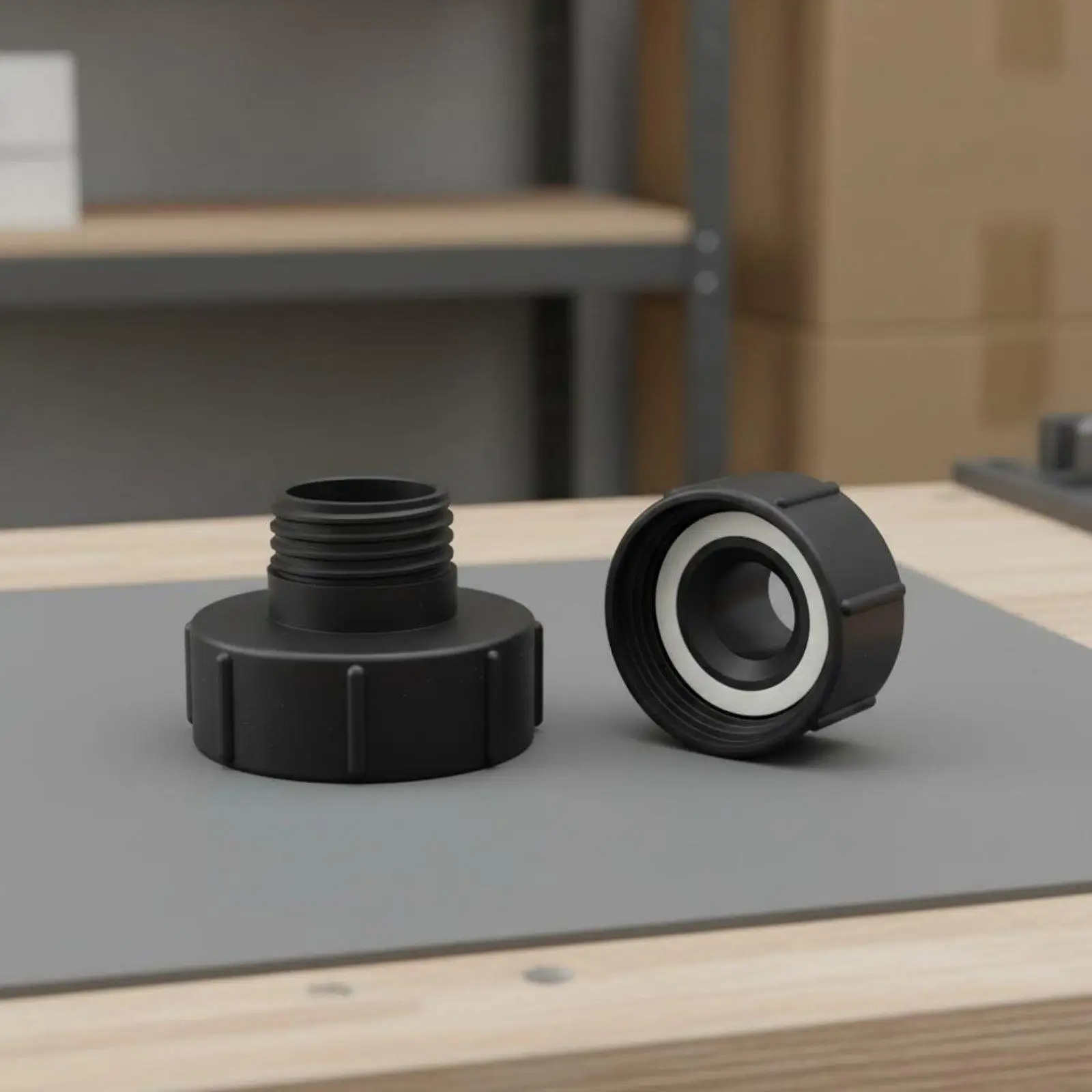 Multi Purpose IBC Tote Fitting Adapter with Built in Gasket for Secure Seal in Agricultural Water Management Tasks