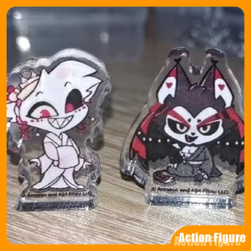 In Stock Collection Anime Hazbin Hotel Game Acrylic Figures Cosplay Ornament Stand Decor Standing Sign Christmas Festival Gifts