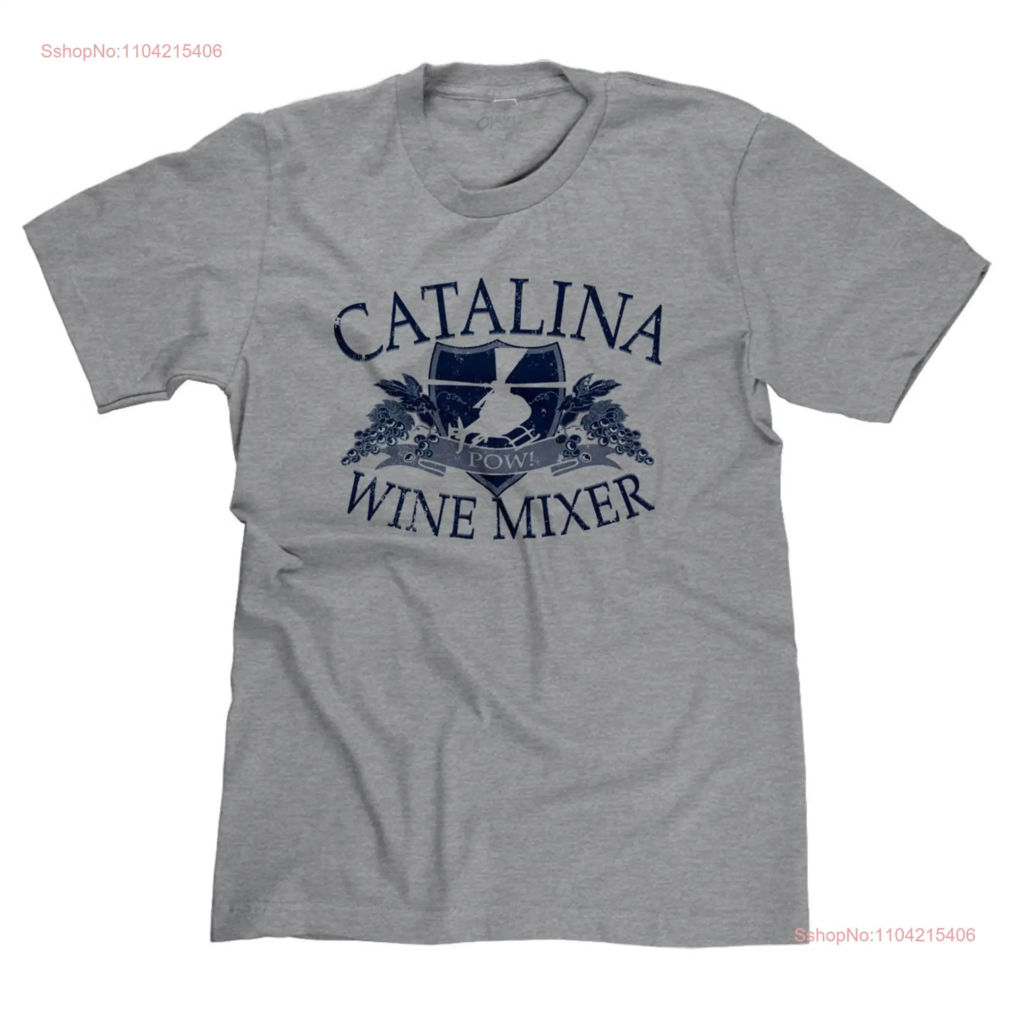 Catalina Wine Mixer Step Brothers POW Funny Will Ferrell Parody T shirt long or short sleeves