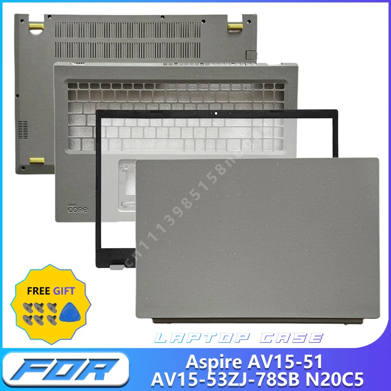 NEW Laptop LCD Back Cover Front Bezel Palmrest Bottom Case For Acer Aspire AV15-51 AV15-53 AV15-53ZJ N20C5 Replacement Shell