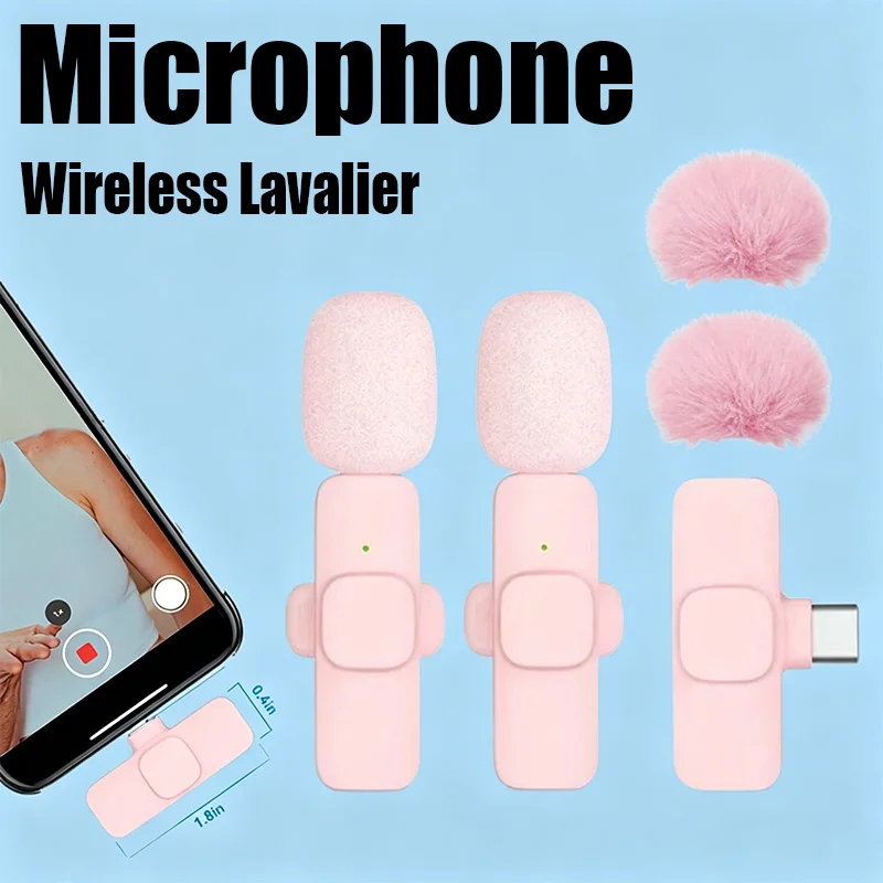 Micrófono Lavalier inalámbrico para teléfono móvil, reducción de ruido, Audio y vídeo portátil, grabación de entrevistas en vivo, micrófono Android tipo C