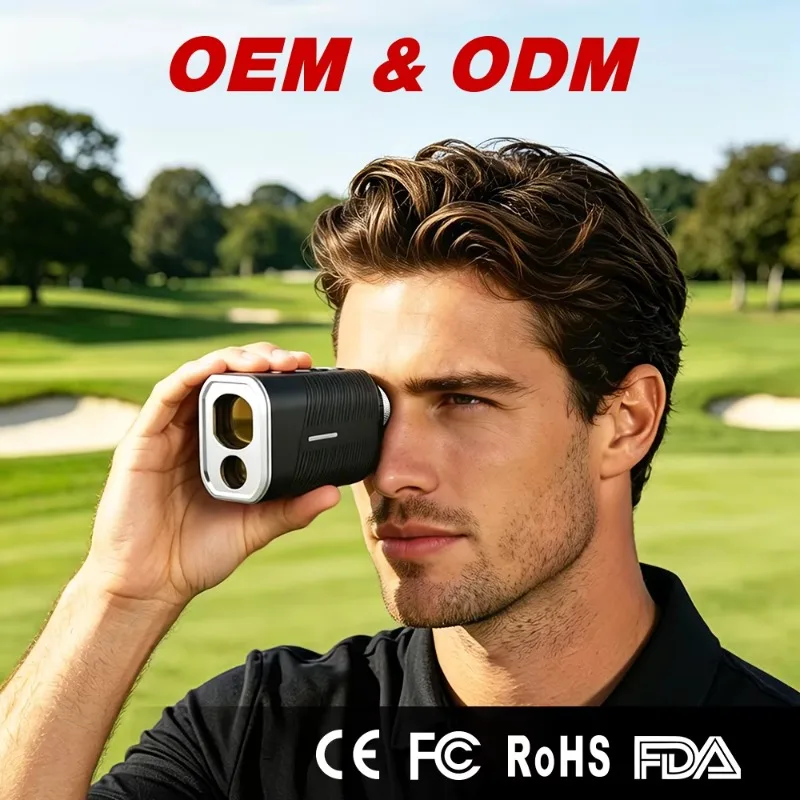 Custom Precision Pro 7X Slope/Vibration Laser Golf Range Finder Magnetic 1000 Yard Laser Distance Meter Rechargeable for Cart