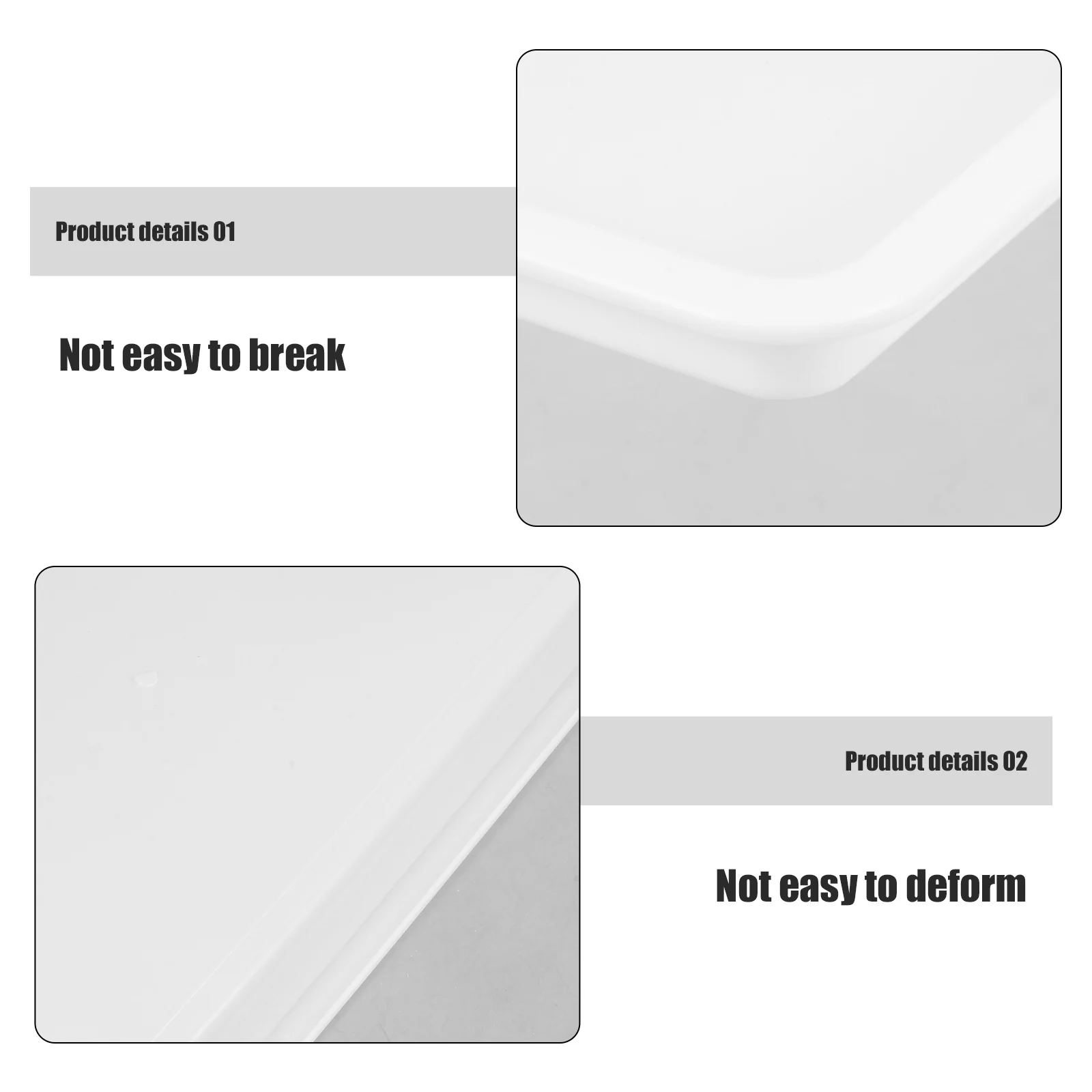 

2.5Cm Deep Laboratory Chemical Experimental Plate Leak-Proof Acid-Alkali Resistant Storage Tray For Lab Teaching Supplies Square