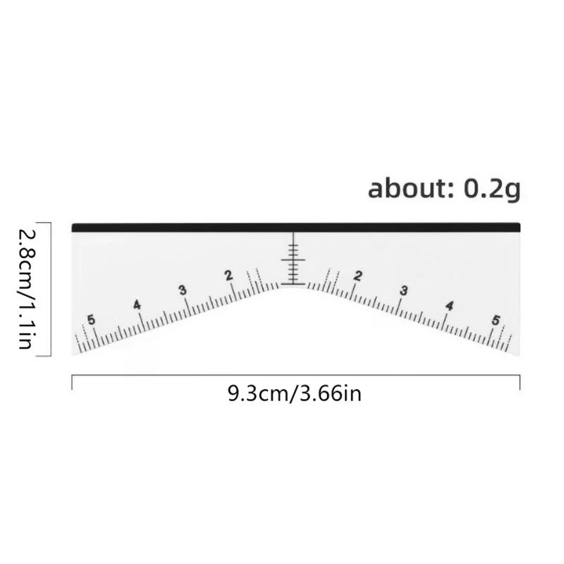 Règle à sourcils jetable, autocollant auto-adhésif, Guide de Position de tatouage, maquillage Permanent, pochoirs de cartographie, outil, 20/25 pièces
