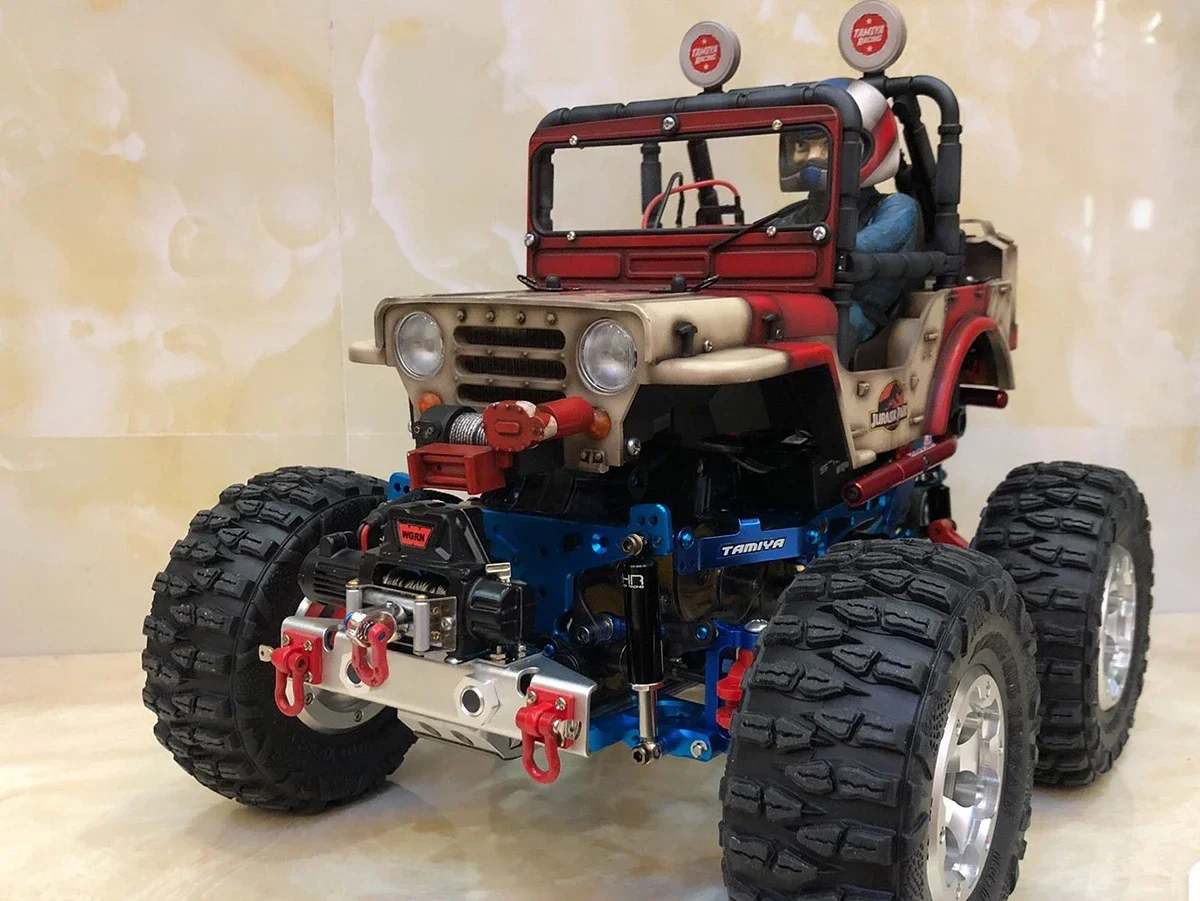 Nuovo paraurti anteriore in alluminio per telaio Tamiya WR-02 /GF-01/G6-01 Wild Willy2, Jimny Car