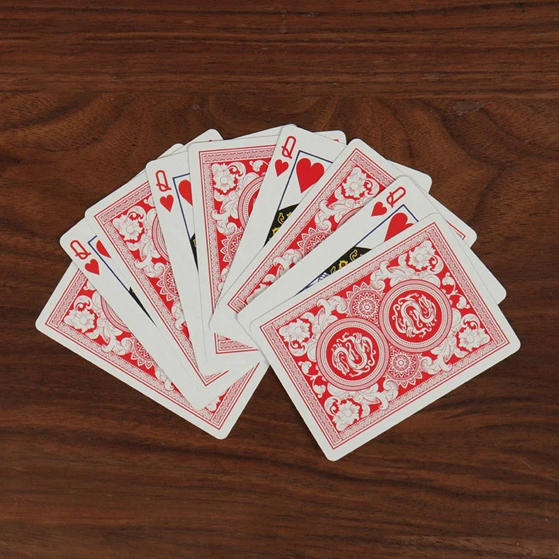 Ultimate Crazy Cards Magic Trick 9 Cards Transform to Queen Impossible Card Switch Street Close Up Magic Prop Perform Card