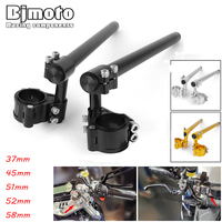 CNC Motorcycle Racing Riser Raised Higher Clipon Clip on Adjustable Handlebar Handle Bar Fork Clamp 37mm 45mm 51mm 52mm 58mm