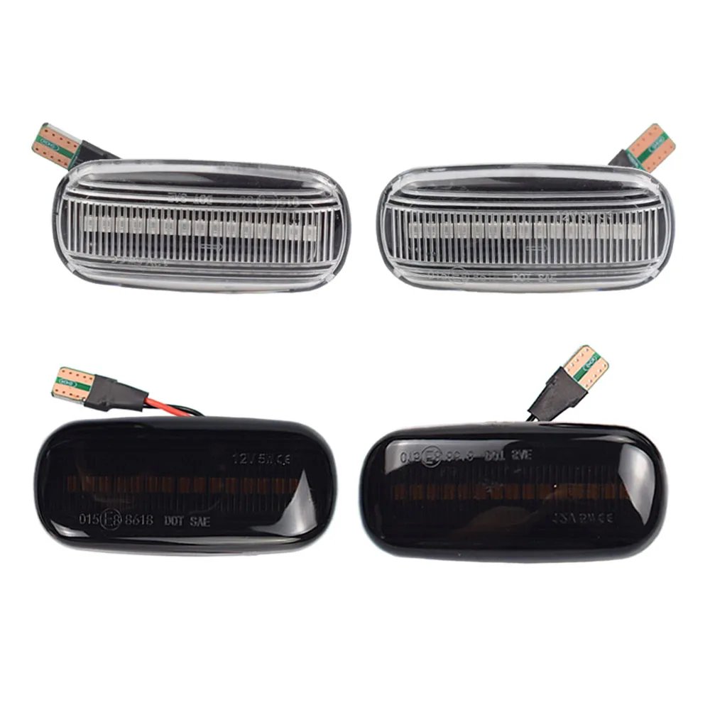 2pcs LED 깜박이 회전 신호 사이드 마커 램프 자동차 튜닝 라이트 아우디 A3 S3 8P A4 B6 B8 B7 S4 RS4 4F A6 C6 S6 C5 C7