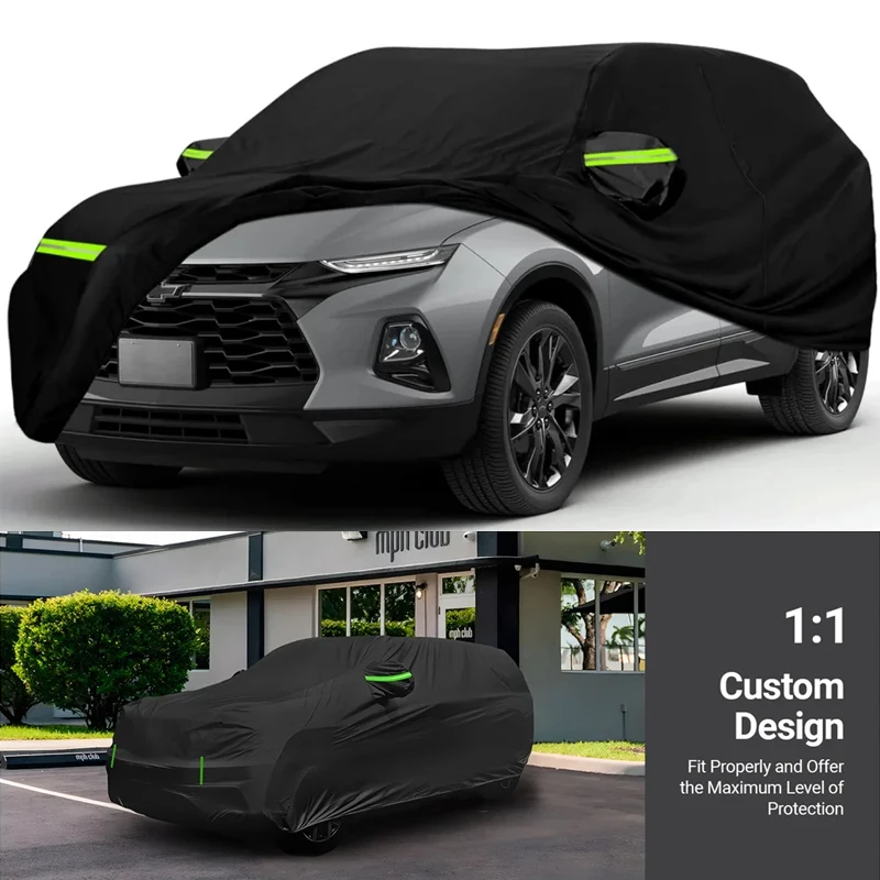 

All Weather Waterproof Full Car Covers Fit For Chevrolet Blazer 2LT/3LT/RS/Premier 2019-2025 with Zipper Windproof Heavy Duty