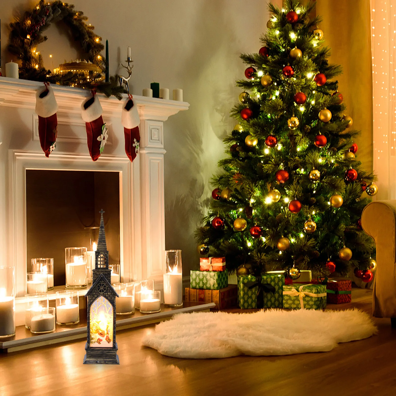 1 قطعة Led ضوء الليل زخرفة صغيرة زينة عيد الميلاد مضيئة سطح المكتب الديكور لقضاء عطلة حفلة المنزل مهرجان الإضاءة #6