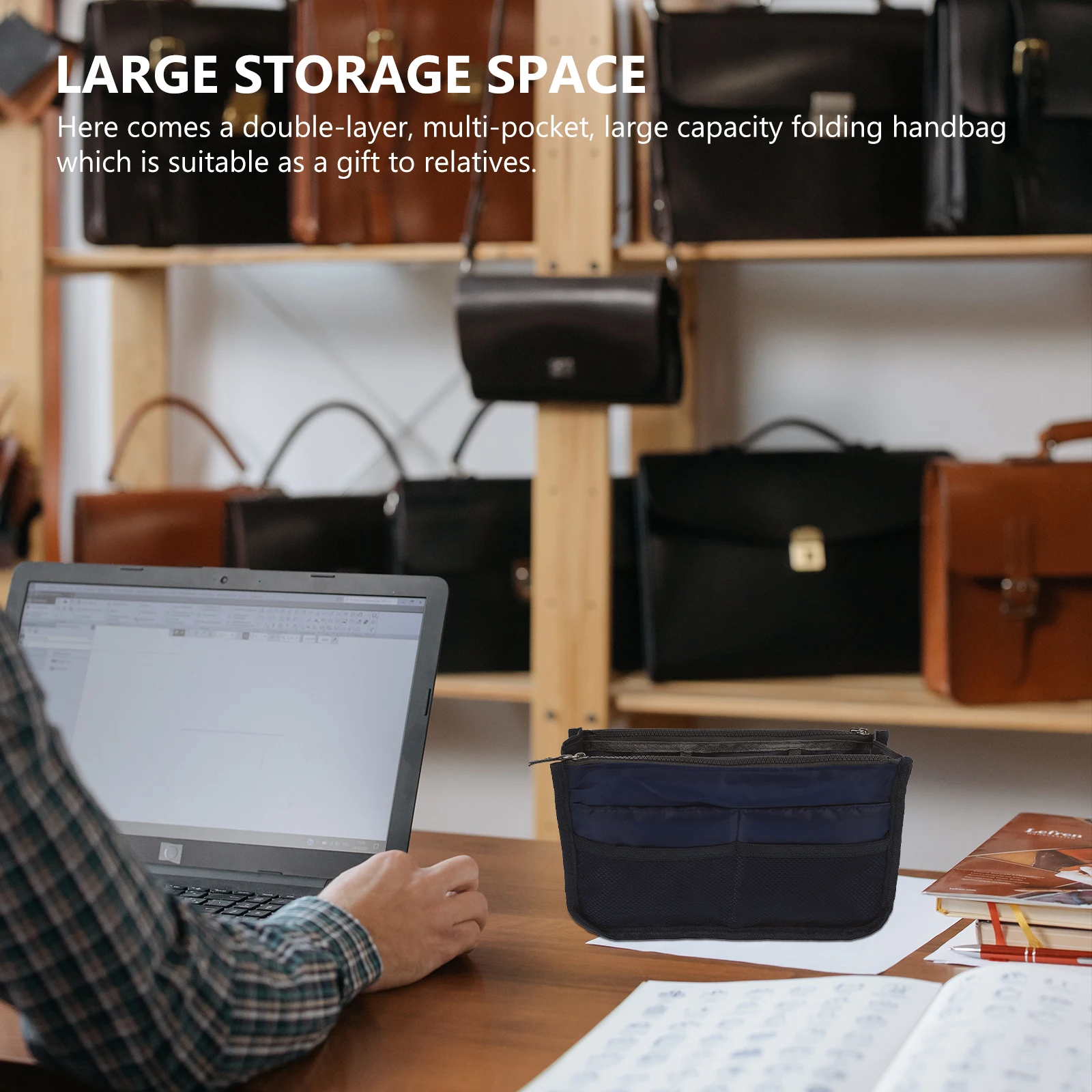 

Nylon Liner Large Capacity Storage Bags Multi layer ganization Creative Clutch Travel Makeup Stylish Durable Breathable