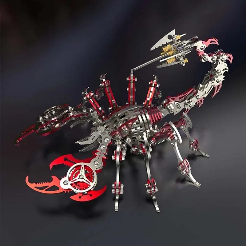 Kolorowe 3D Metal Scorpion King Mechaniczna zabawka Dekoracja Montaż Dekoracja Mechaniczne puzzle Diy Dorosły prezent urodzinowy dla dzieci