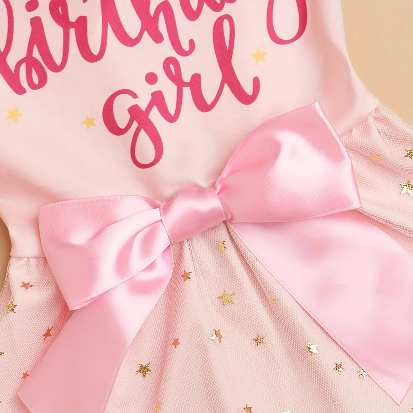 Dog Dress Girl Dog Clothes Pet Apparel Doggie Pink Bowknot Tulle Cat Sequin Clothing Pup Dresses Doggy Attire Birthday