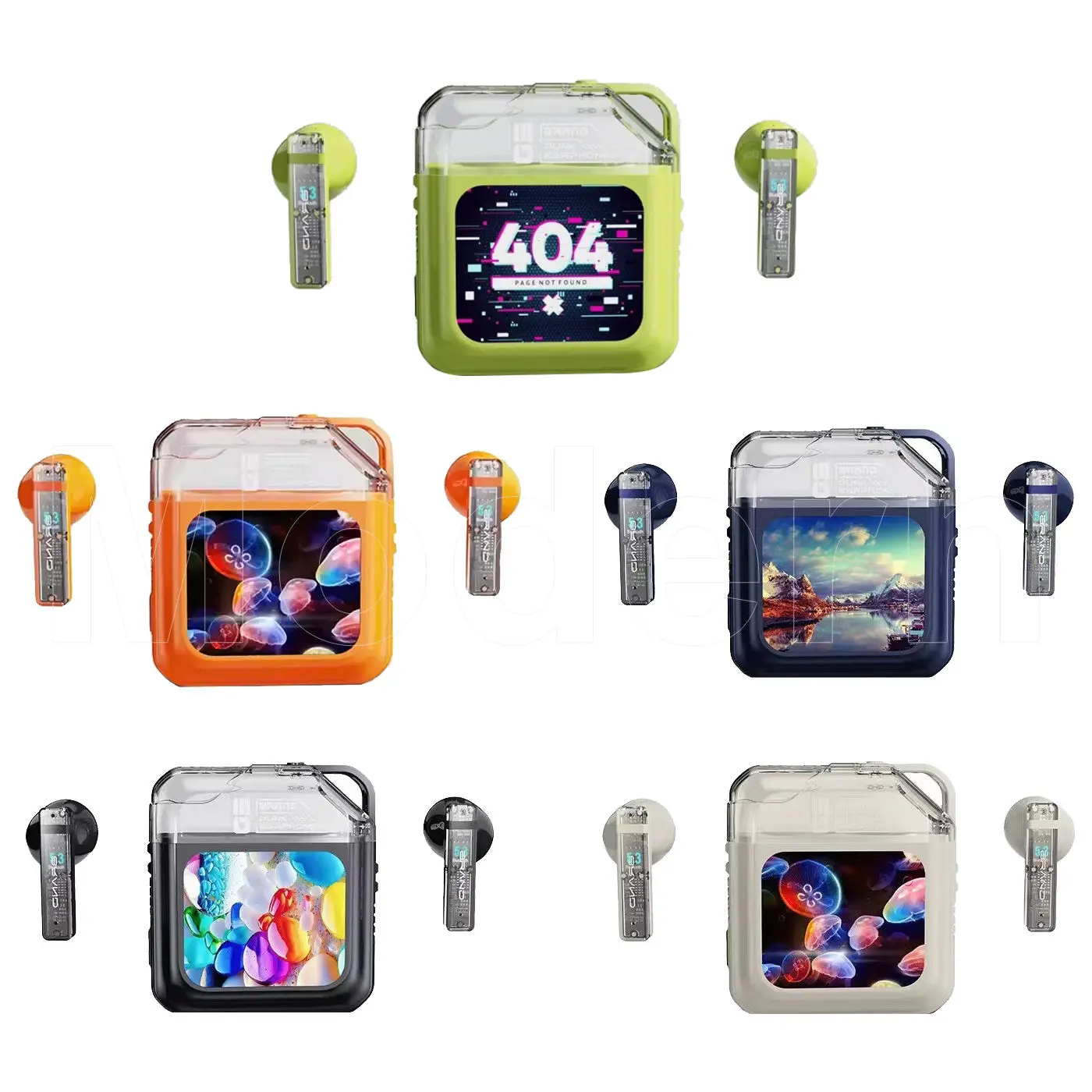 S10 PRO LED Full Color Touch Screen Earbuds 4 Mic 360° Stereo Surround Sound True Wireless Earphones with 6 Equalizer Modes