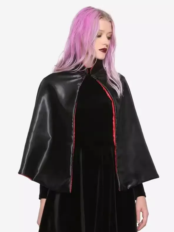 

Новый черно-красный плащ ведьмы для сценических выступлений, костюм волшебника для Хэллоуина, женская модная этническая сценическая одежда