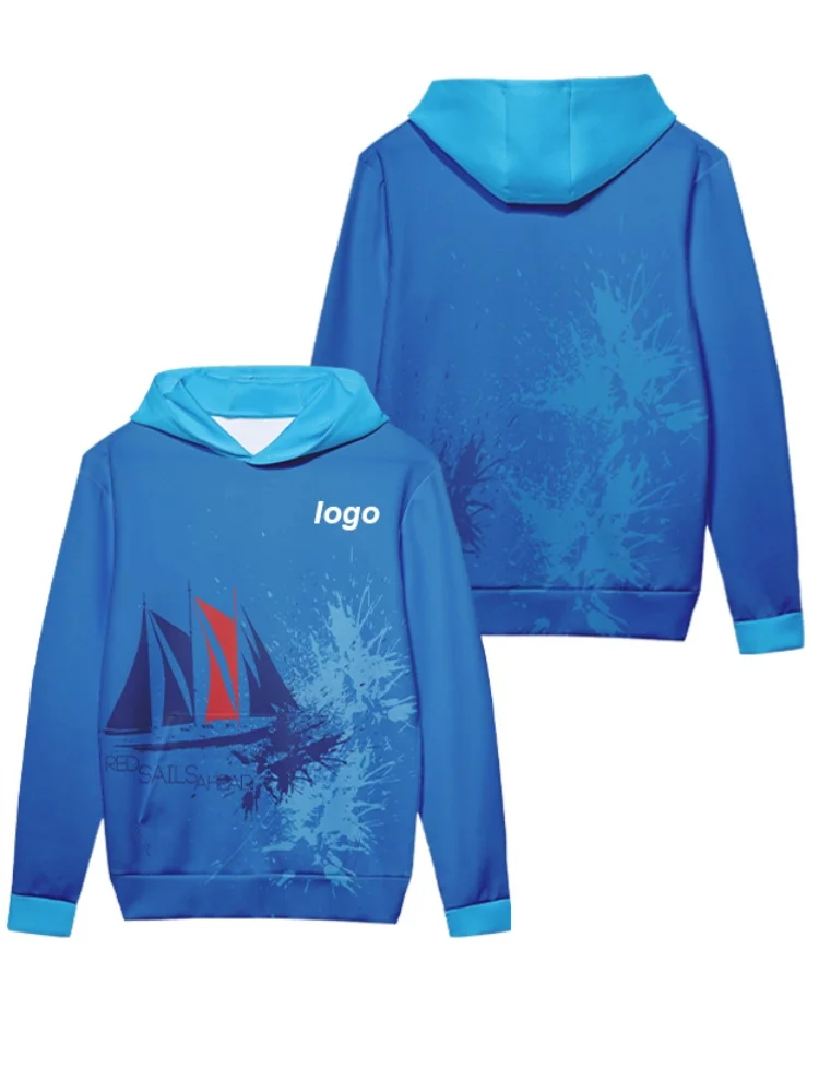 

Custom Spring And Autumn Men's Hoodies 3D Printed Simple Design Long Sleeve Hooded Clothing Outdoor Sports Training Team Uniform